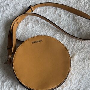 Nine West Mustard Circle Crossbody Bag